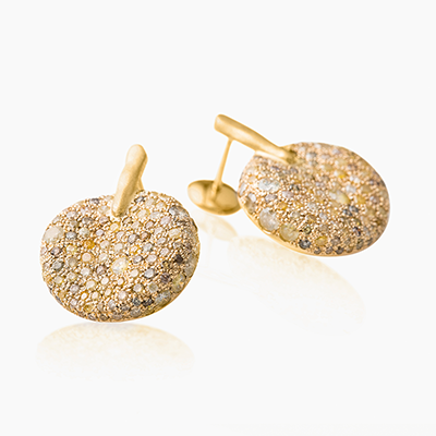 MALAK ICY ROUND EARRINGS